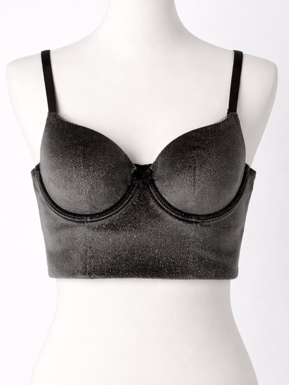 Victoria’s Secret Grey Velvet Shimmer Demi Bra